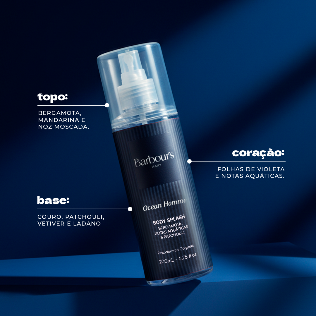 Kit 2 Body Splash Desodorante Colônia 200ml - Good Graces e Ocean Homme