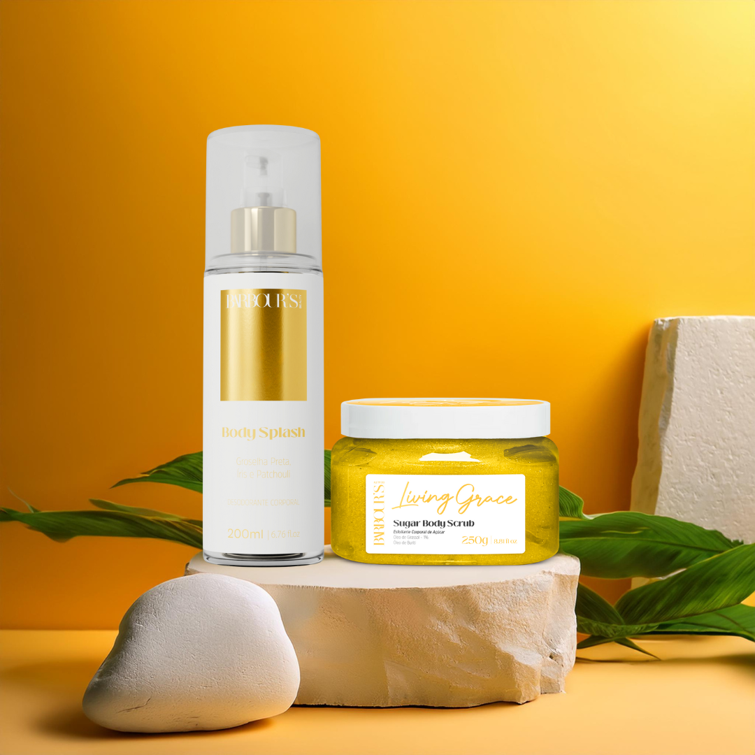 Kit Esfoliante Corporal e Body Splash - Living Grace