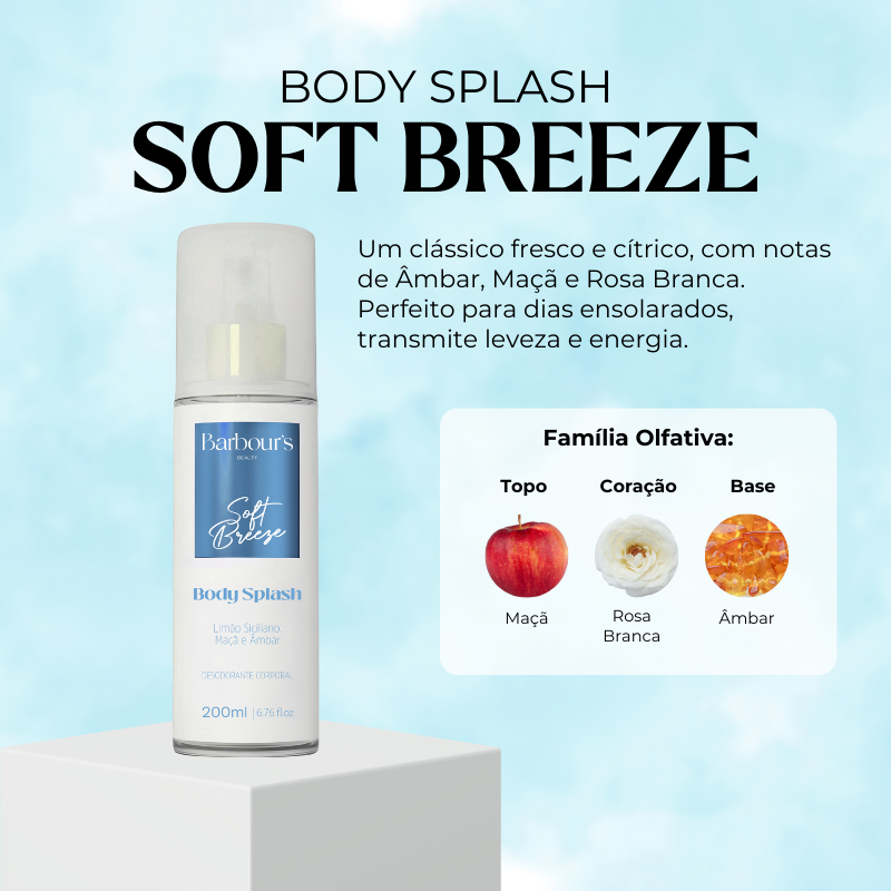 Kit 2 Body Splash Desodorante Colônia 200ml - Good Graces e Soft Breeze